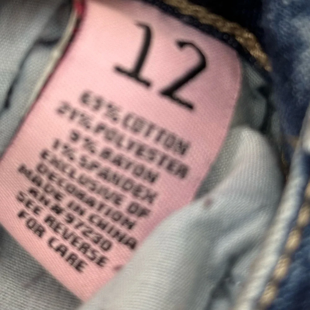 Almost Famous Kids Blue Patchwork Jeans